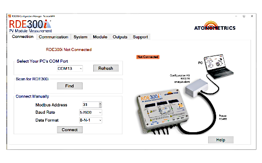 RDE300i configuration software