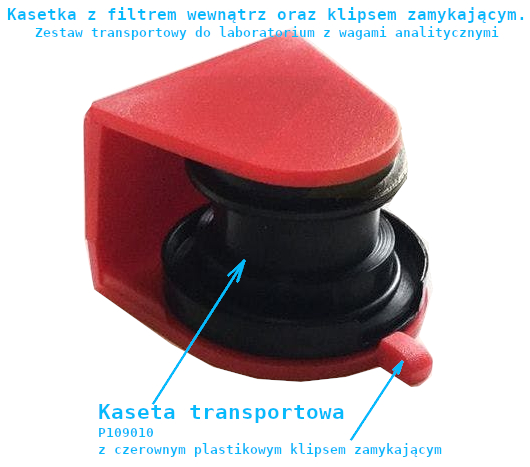Kasetka pyłu całkowitego z klipsem