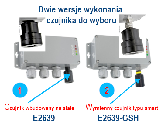 E2639 z czujnikiem stałym i wymiennym